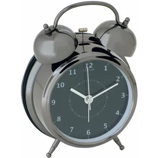 Nextime Wake Up Wecker Glockenwecker Retro Design Schwarz Metall 12.5 cm 5112ZW