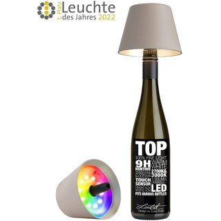 Sompex LED-Akku-Flaschenaufsatz Top 2.0 Kunststoff Beige Sand