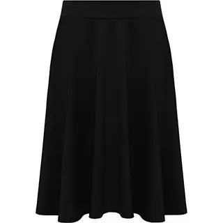 Shop & Stop Damen Skaterrock mit ausgestellter elastischer Taille, Übergröße - 48