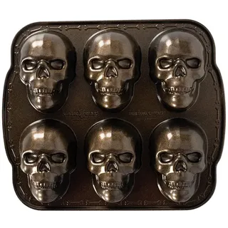 Nordic Ware Backform Totenkopf - Haunted Skull Cakelet  - für 6 Stück
