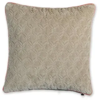 PiP Studio Dekokissen Quilty Dreams Kissen khaki 45x45cm (1 Stück) braun