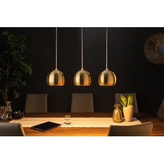 riess-ambiente Hängeleuchte GOLDEN BALL gold, ohne Leuchtmittel, Wohnzimmer · Metall · Esszimmer · Modern Design goldfarben