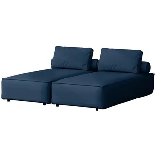 Fun Möbel Gartenliege Chaiselongue Sezlong Liege SUMMER, 2er-Set, 2 St., bestehend aus 2 Einzelliegen, inkl. 2 Rückenkissen und 2 Rollkissen