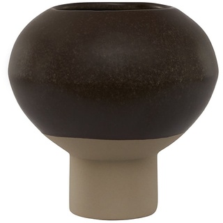 OYOY living design Vase "Hagi" in Braun - (H)15 x Ø 15 cm