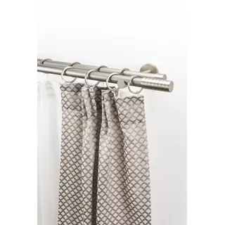 GARESA Vorhangstange 2-läufig Ø 20 mm 430 cm Gold/Grau