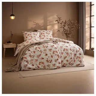 Estella Sicina Flanell Orange/Rosa 155 x 220 cm + 80 x 80 cm