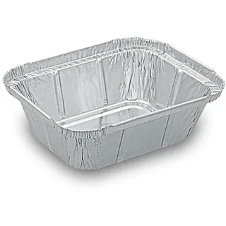 VEPATIM 100x Alu-Servierschalen Aluschale Menüschale Grillschale 250ml 129x103x34mm