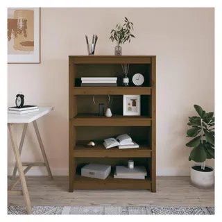 vidaXL Bücherregal 80 x 35 x 126 cm Honigbraun