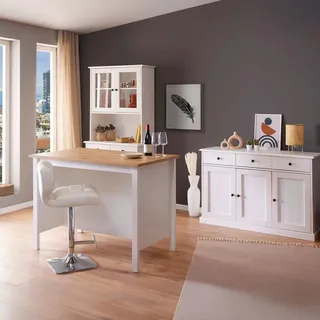 Interlink Julina 124 x 82 x 75 cm Weiß / Eiche Artisan