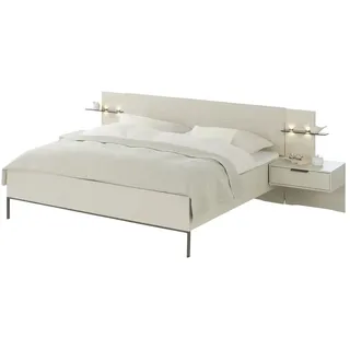 Bettanlage in 180x200 cm Parma , beige , Maße (cm): B: 309 H: 97