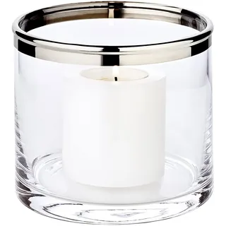 Edzard Windlicht Molly Kristallglas Silber