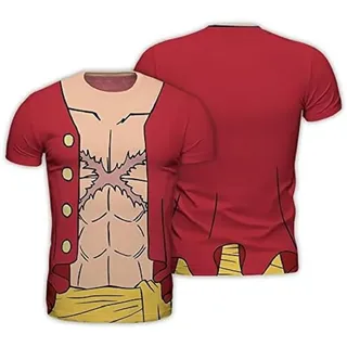 ABYstyle - One Piece - Replica T-Shirt - Luffy New World - Rot - Herren