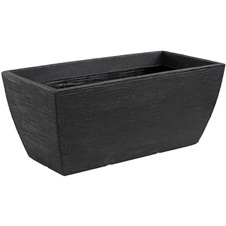 Dehner Kunststoff-Pflanzkasten Rille, ca. B80/H34/T40 cm, anthrazit,