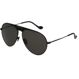 Gucci GG0908S Herren-Sonnenbrille Vollrand Pilot Metall-Gestell, schwarz