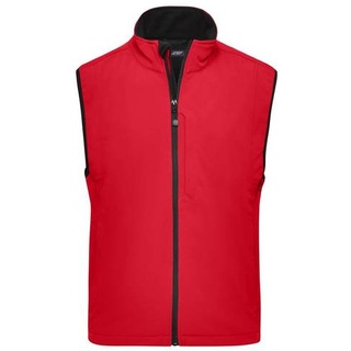 Men's Softshell Vest Trendige Weste aus Softshell rot, Gr. XL