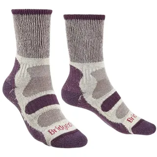 Bridgedale Hike Lightweight Cotton Comfort Boot Lange Socken - Plum - EU 38-40