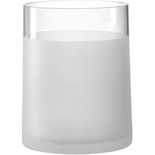 Leonardo Vase NOVARA, Weiß - Transparent - Glas - H 19 cm