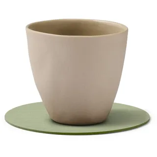 Lind DNA LINDDNA Untersetzer Corduroy Circle Leder Grün Olive