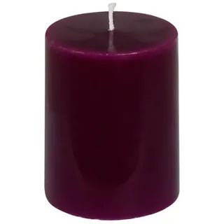 Kaheku Stumpenkerze Kaheku Cylinderkerze Blossom, Burgund, Ø 7,7 cm, 12 cm hoch, 127800044