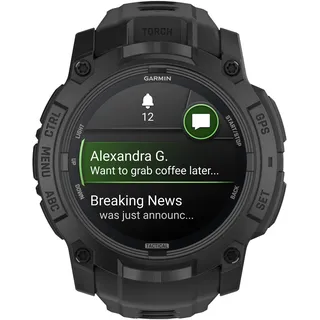 Garmin Instinct 3 AMOLED 50 mm Tactical Edition Schwarz