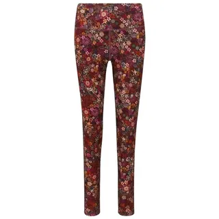 PiP Studio Leggings Bella long Sport Trousers Tutti i Fiori mit floralem Muster rot