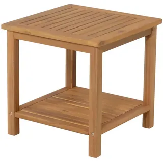 deluke Gartentisch 45 x 45 x 45 cm Braun