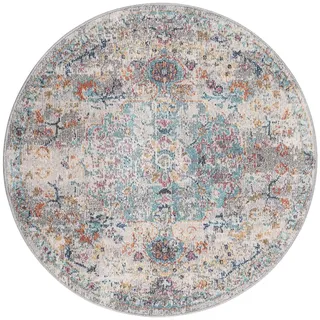 The CarPET Palma Outdoor-Teppich Ø 120 cm Mehrfarbig