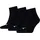 Quarter Socken 3 Paar Schwarz 47-49