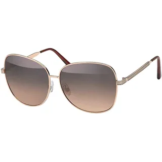 BEZLIT Herren Piloten Sonnen Brille Designer Metallrahmen 30416 Braun Gold - XL