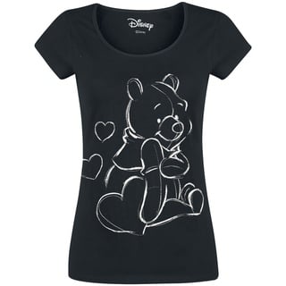Winnie The Pooh - Disney T-Shirt - Sketchy Pooh - L bis XXL - für Damen - Größe L - schwarz  - EMP exklusives Merchandise! - L