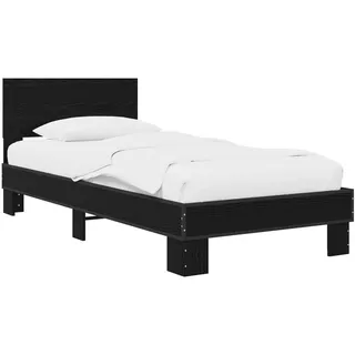 vidaXL Bettgestell 80 x 200 cm Schwarz