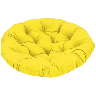 Baoblaze 40 cm Gartenstuhl Kissen, Gepolstertes Sitzkissen, Polster für Gartenmöbel, Sitzkissen Outdoor/Indoor Rund, Stuhlkissen für Schlafzimmer, Familienzimmer, Kissen für Hängesessel, Gelb