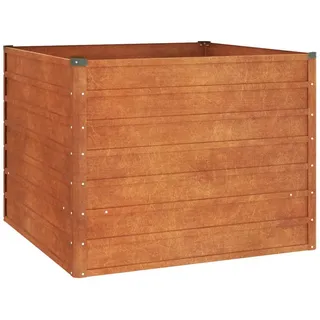 vidaXL Hochbeet Rostig 100x100x77 cm Cortenstahl
