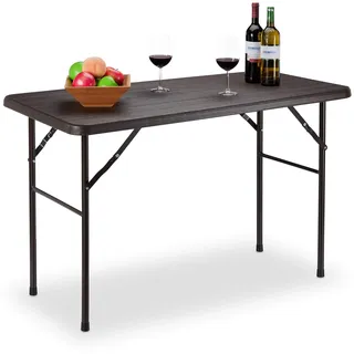 Relaxdays Gartentisch 120 x 60 x 74 cm Braun