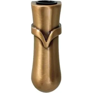 Kleine Wandvase aus Bronze Blumen Vase für Grabstein Grabmal Urnenwand