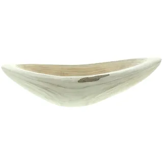 Dekoleidenschaft Schale "Wood" oval & tief, aus massivem Holz, 60 cm lang, Dekoschale, Obstschale