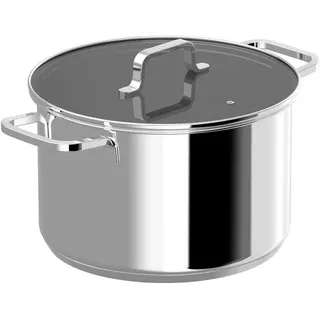 BergHOFF 1315080, 6,6 l, Edelstahl, Keramik, Elektro, Gas, Halogen, Induktion, Edelstahl, Edelstahl, Edelstahl - Silber