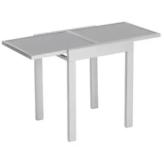 Merxx Balkonausziehtisch 65 x 65 x 75 cm Silber/Grau