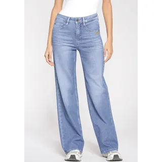Weite Jeans GANG "94Amelie Wide" Gr. 28 (36), N-Gr, blau (sharp mid blue) Damen Jeans Weite Bestseller