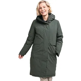 Schöffel Daunenmantel Down Parka Canterbury (4-Wege-Stretch, sehr warm, wasserdicht) grün M (38)