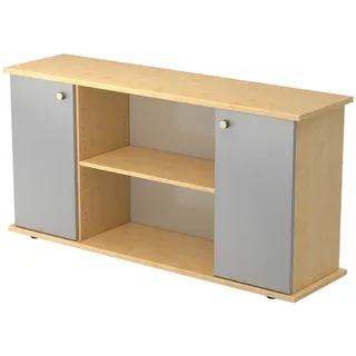 bümö Sideboard, Ahorn, Silber, Holzwerkstoff, Ahorn, 3 Fächer, 166.1x84x44.8 cm, FSC Mix, Wohnzimmer, Kommoden & Sideboards, Sideboards