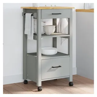 vidaXL Küchenwagen MONZA 48x40x90 cm Massivholz Kiefer