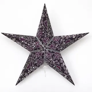 Stern Papierstern Weihnachtsstern Leuchtstern Lampe Papier Faltstern Aubergine 6