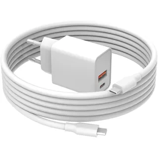 Superer 20W Schnellladung Ladekabel Passend für Apple-MacBook-Neo 13-inch Laptop mit A18 Pro, 8GB+256GB/512GB, mit 1,8M USB-C Netzteil Ladegerät für Studenten, Büro und Reisen