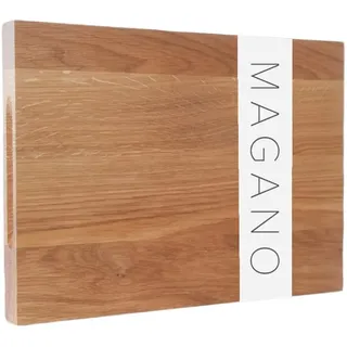 MAGANO Eiche Schneidebrett 36x26x3cm | Made in Germany I Hochwertiges & langlebiges Küchenbrett | Design & robuste Verarbeitung für Profis & Hobbyköche I Eiche Holzbrett für Gemüße & Fleisch