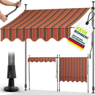 tillvex Klemmmarkise 350 cm orange/beige