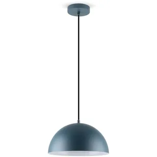 LED Universum Pendelleuchte Jada Petrol Ø30cm x 125cm, E27 Fassung, max. 40W, Hängelampe, Hängeleuchte, Deckenlampe, Wohnzimmerleuchte, Kinderzimmerlampe, Metall