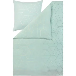 Estella Andriano grafisch Blau 155 x 220 cm + 80 x 80 cm