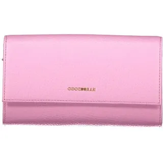 COCCINELLE Geldbörse, Damen-Geldbörse Lila Metallic mit Doppelöffnung und Münzfach
