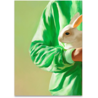 Paper Collective - White Rabbit Poster, 30 x 40 cm